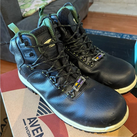 Avenger Work Boots Mens Breaker Composite Toe 6" Lace Up Leather 7282 - Picture 2 of 7